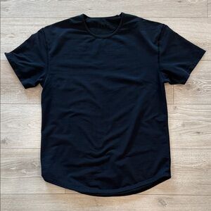BYLT Basics LUX XL Black Short Sleeve Drop Cut Tee